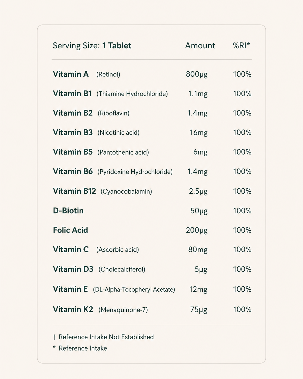 Multivitamin